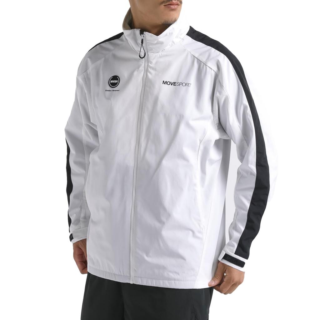 Move Sports Descente HEATNAVI Куртка-ветровка с начесом, воротник-стойка, WHBK, Водоотталкивающая, Ветрозащитная, Тренировочная,