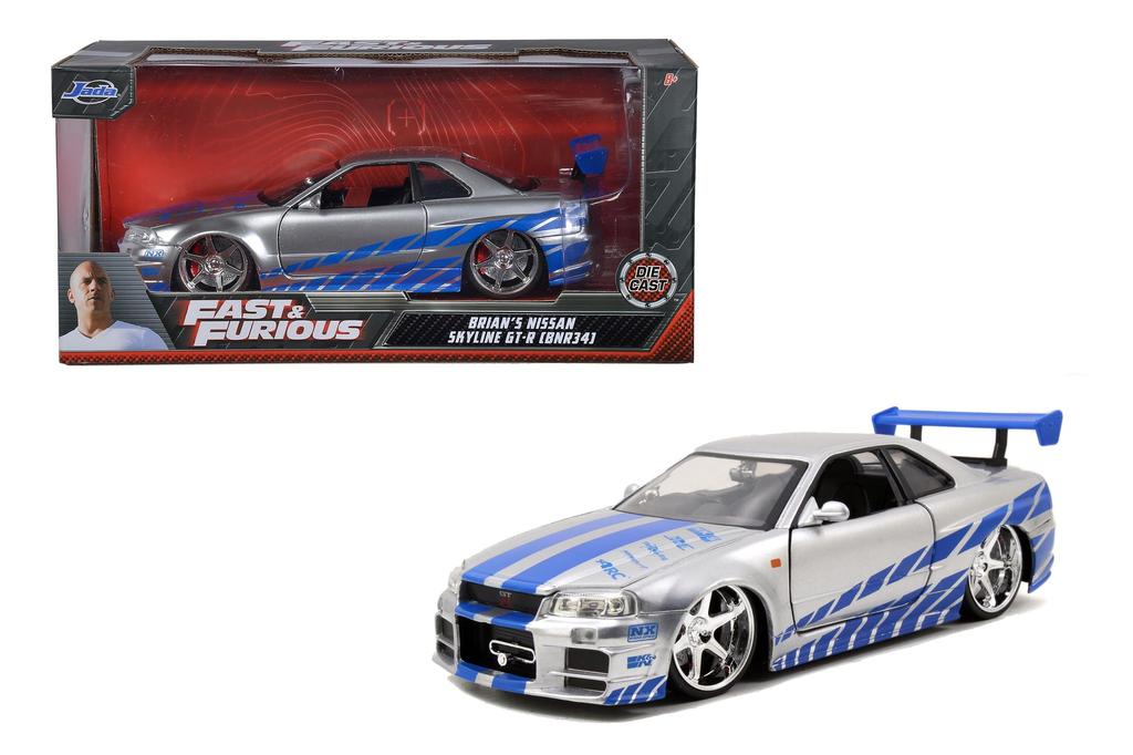 Jada Toys 1/24 миникар FAST&FURIOUS NISSAN SKYLINE GT-R БРАЙАНА(Р34) [товары параллельного импорта]