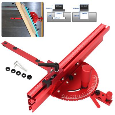Измеритель угла резки для настольной пилы, прочная конструкция, многоцелевой, из алюминиевого сплава, универсальный, прецизионный, с 27 угловыми упорами