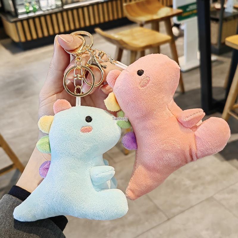 Плюшевый брелок Маленький Динозаврик - Милый кулон для сумок и рюкзаков