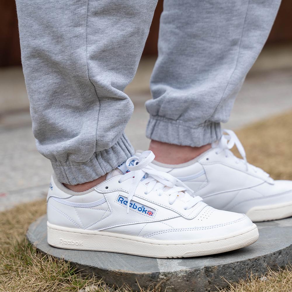 Reebok Club C 85 White Vector Blue Кроссовки унисекс Обувь-Белый Мел GX4467