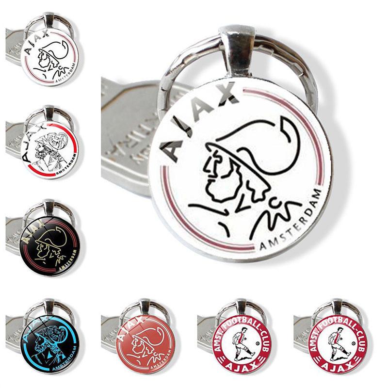 Sleek Zinc Alloy Ajax Football Club Keychain Ideal For European And American Fashion