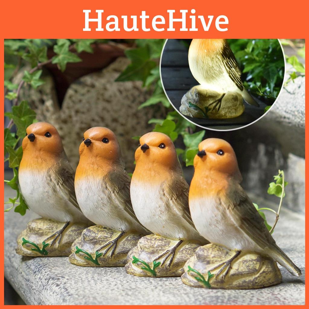 Современный смоляной солнечный светильник в виде птицы со светодиодной подсветкой для декора сада и патио