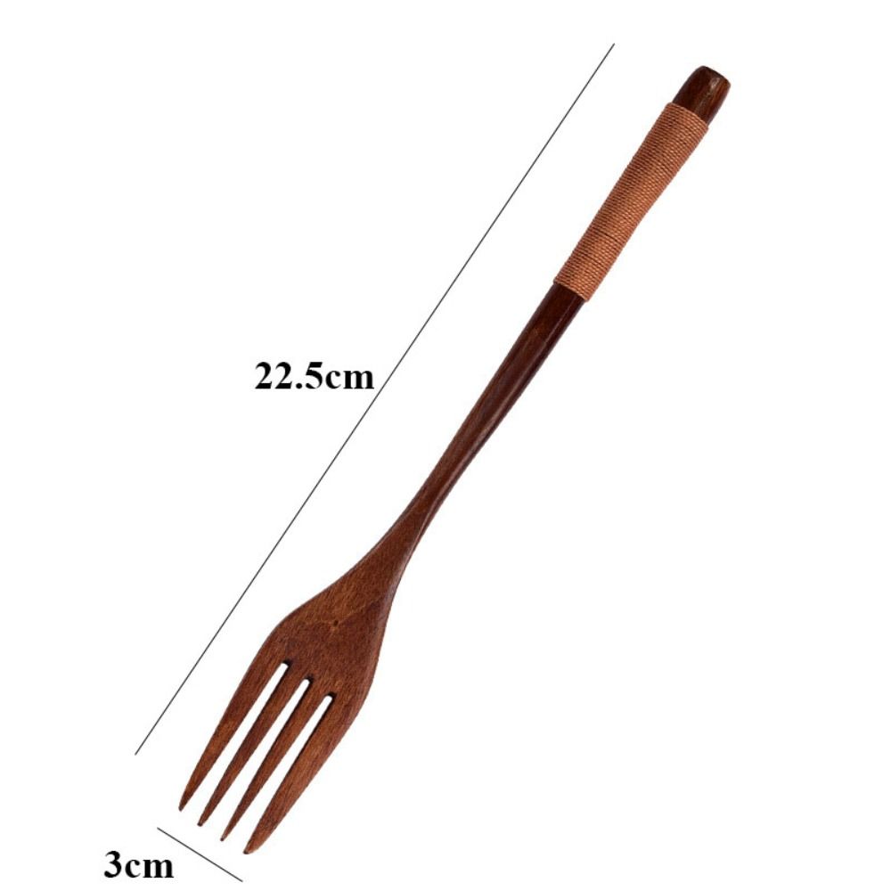 Натуральная деревянная вилка ручной работы, набор для ужина, высококачественная посуда, вилка для хлопьев, кухонные аксессуары