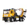 1/32 Scale Mixer Truck Alloy Car Model Diecasts Metal Toy Large Concrete Cement Truck Excavator Car Model With Sound And Light Collection Kids