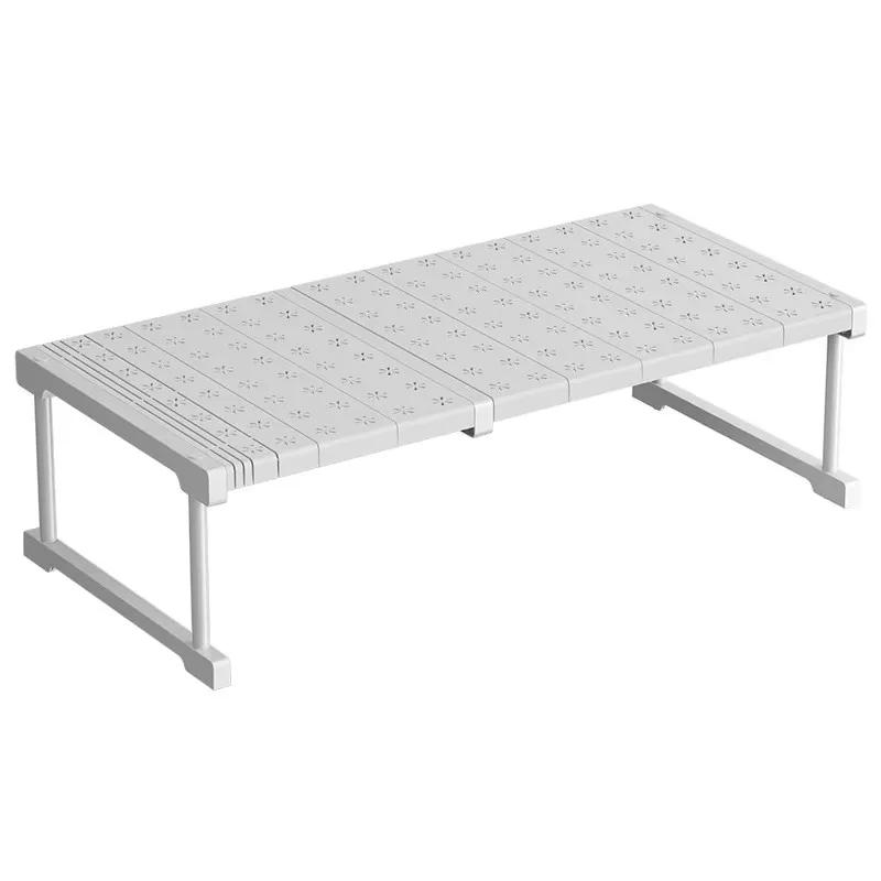 Шкаф штабелируемый Многоуровневые телескопические полки Аккуратное кухонное хранение Разделитель Органайзер для общежития Полка Части для хранения одежды Стеллаж