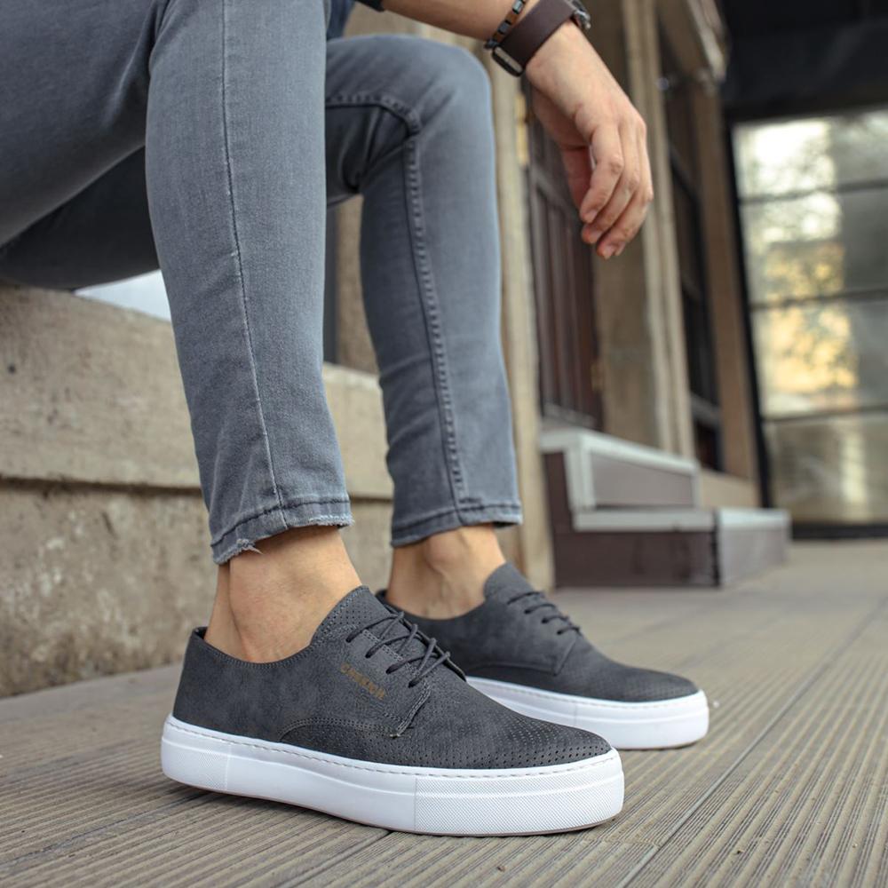 Chekich Мужская обувь Кеды Бордовый красный цвет Искусственная кожа на шнуровке Весенне-летние сезоны Удобная модная спортивная легкая дышащая CH061