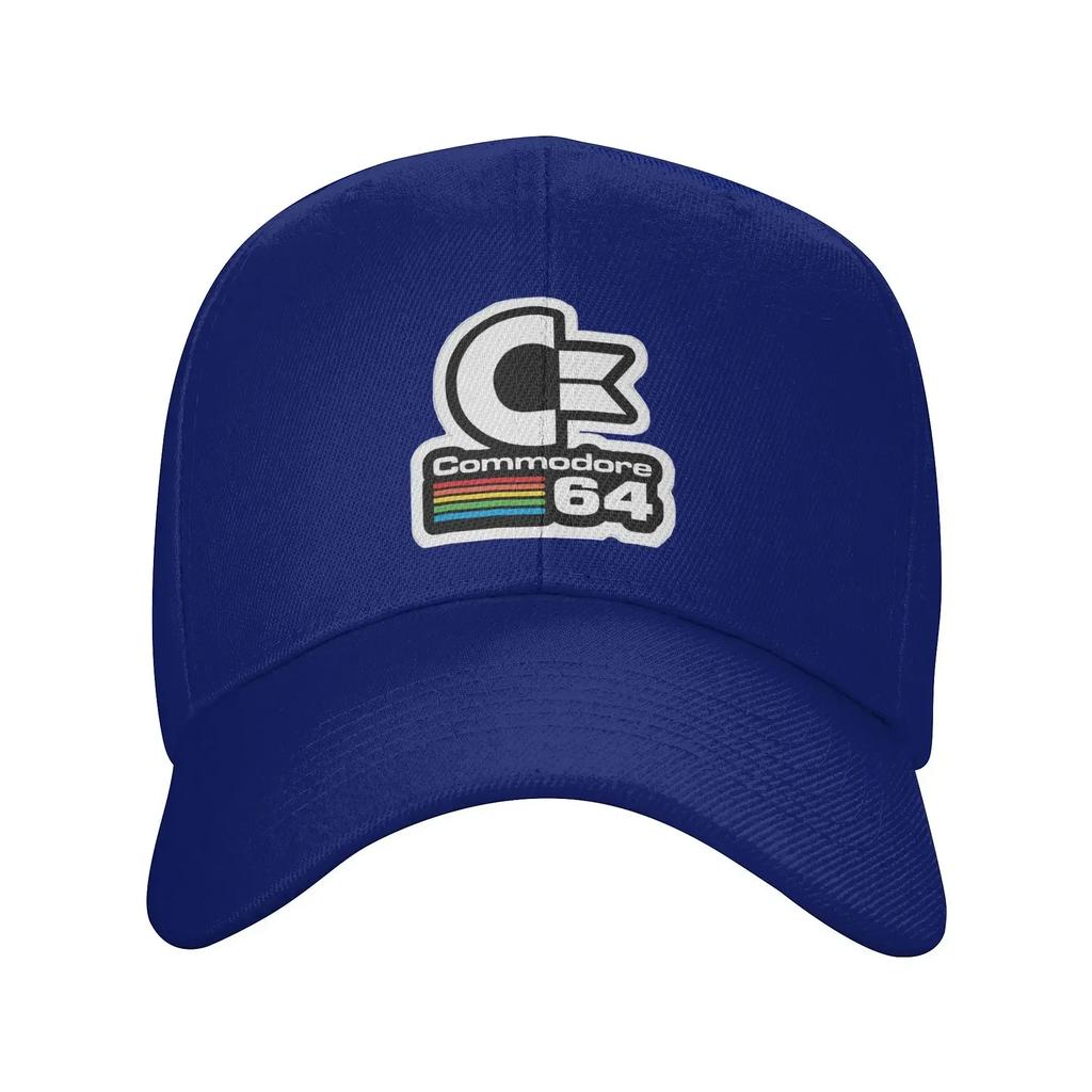 64 Commodore Cap Retro Logo Dad Hat For Men Women Adjustable Casual Headwear