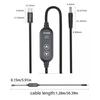 USB C Power Cord with 28 Adapters 100W Highest Efficiency Variable Power Supply DC5.5 Type C Charging Cable 120cm
