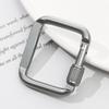 New Safety Multicolor Aluminium Climbing Button Buckle Keychain Alloy Carabiner Camping Hiking Hook