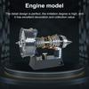 TR900 Turbofan Engine Model Realistic Simulated Aircraft Engine Kit Collectible Turbojet Engine Model for Mechanical Science Education Aviation