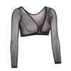 NEW Plus Size Seamless Arm Shaper Short Cropped Navel Mesh Cardigan Hot