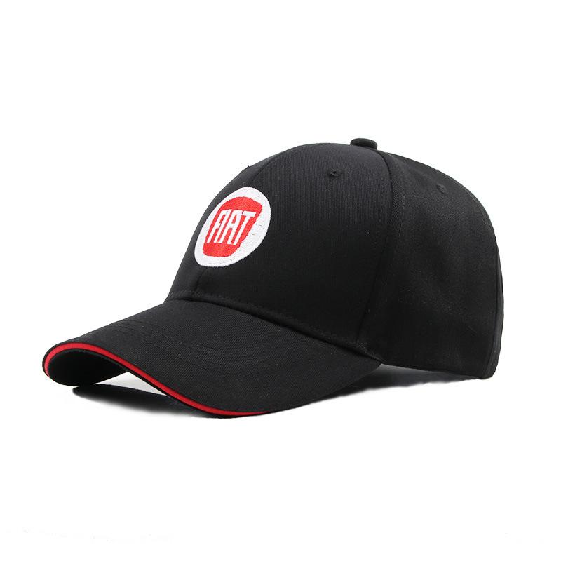 Car Emblem Original Outdoor Sports Hat Embroidery Baseball Caps Sunscreen Hat For Fiat Abarth 500 Tipo FR Panda Argo Freemont Vi