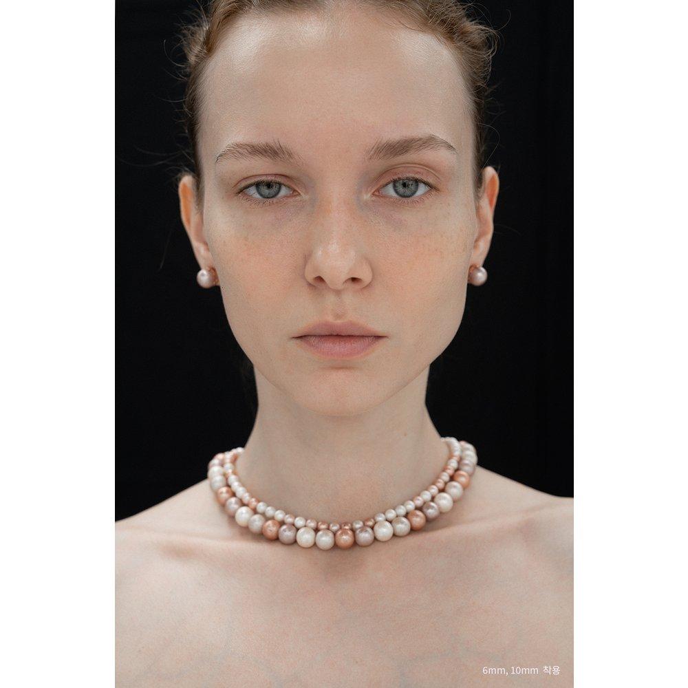 [Hazina] 6Mm Multi Pink Pearl Necklace