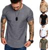 Men's Bamboo Cotton Round Neck Short-sleeved Youth Summer Casual Running Sports Thin Short-sleeved T-shirt