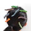Set of 12 Trendy Caterpillars Hair Ornament Stylish Caterpillars Hair Clasps Adornment Playful Hair Clip Accessory