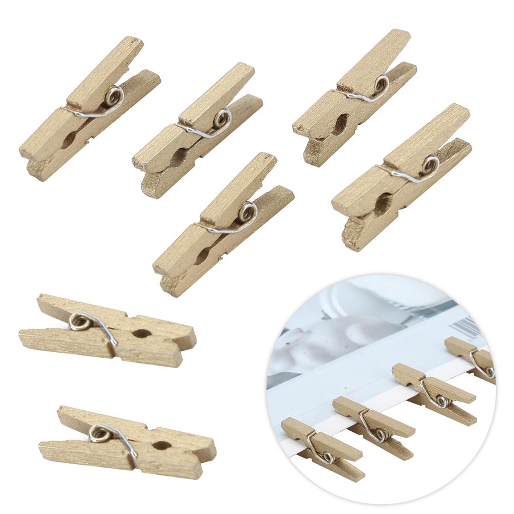 Мини-деревянный зажим для фотографий, настенное украшение, фотоальбом, открытка, записка, деревянный зажим