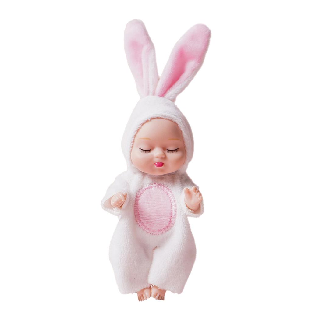 4 Inch Baby Dolls 6pcs Set Realistic Baby Dolls Toys With Cute Handmade Doll Clothes For Suitability Kids 3 And Up