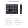 Skyeen Mini Numeric Keypad, 35-Key 2.4G Wireless Ultra-Slim Portable Keyboard with Screen Display, Indicator Lights, Built-in Rechargeable Battery,