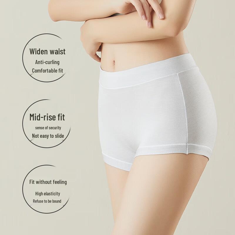 Langsha Women's Modal Anti-Chafing Boy Short Underwear (3-Pack)