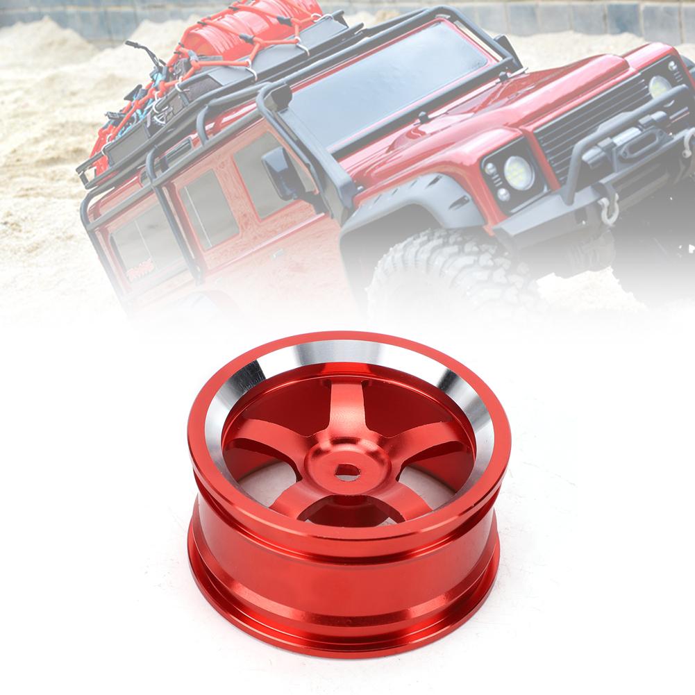 4Pcs 1/10 Aluminum Alloy Wheel Hub Accessory RC Parts Fit for HSP 94123 Touring Drift CarRed