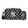 New MLB Monogram Collection Polyester Combo Bag, Camera Bag, Shoulder Bag Unisex Black 3ACRS022N-50BKS