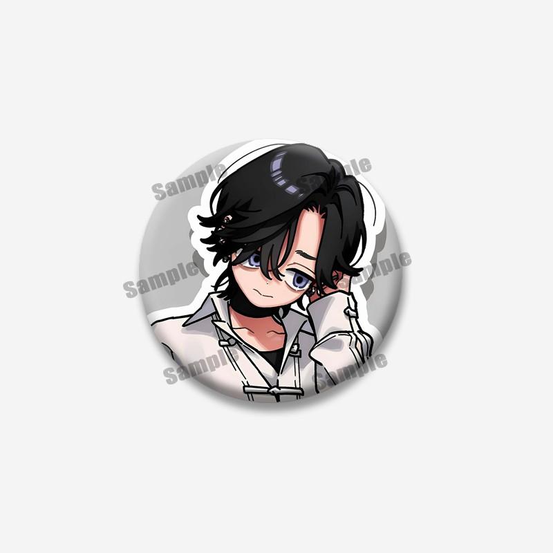 Gokurakugai Anime Enamel Pin Tao Saotome Alma Yoru Round Brooch Badge for Backpack Clothing Cute Cartoon Jewelry Accessory Gift