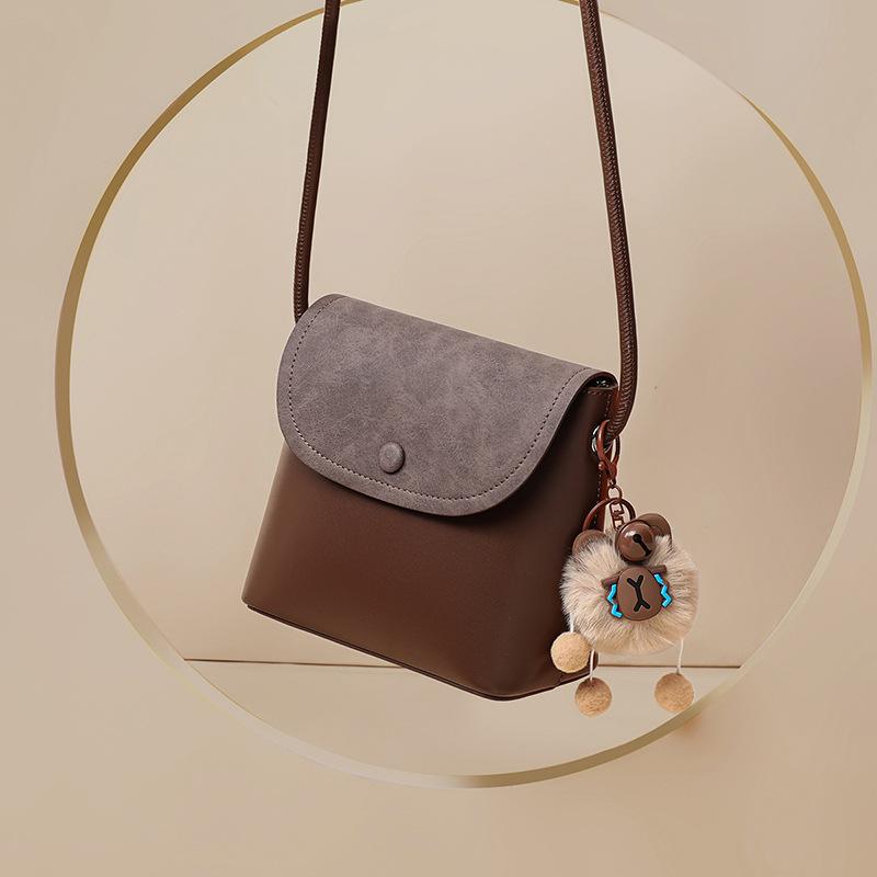 Bucket Bag 2025 New Autumn Winter Genuine Leather Women's Bag Crossbody Bag Light Luxury High-end Feel Shoulder Bag Small Bag Handbag