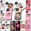 Мягкий чехол для телефона Apple iPhone 17 16 14 15 Pro Max Plus 15+ 16E XR ProMax Air Case B-Bettys Мультяшный B-Boops Аниме Чехол