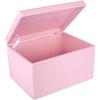 Boîte de Rangement en Bois Rose Creative Deco XXL - 40 x 30 x 24 cm - avec Couvercle