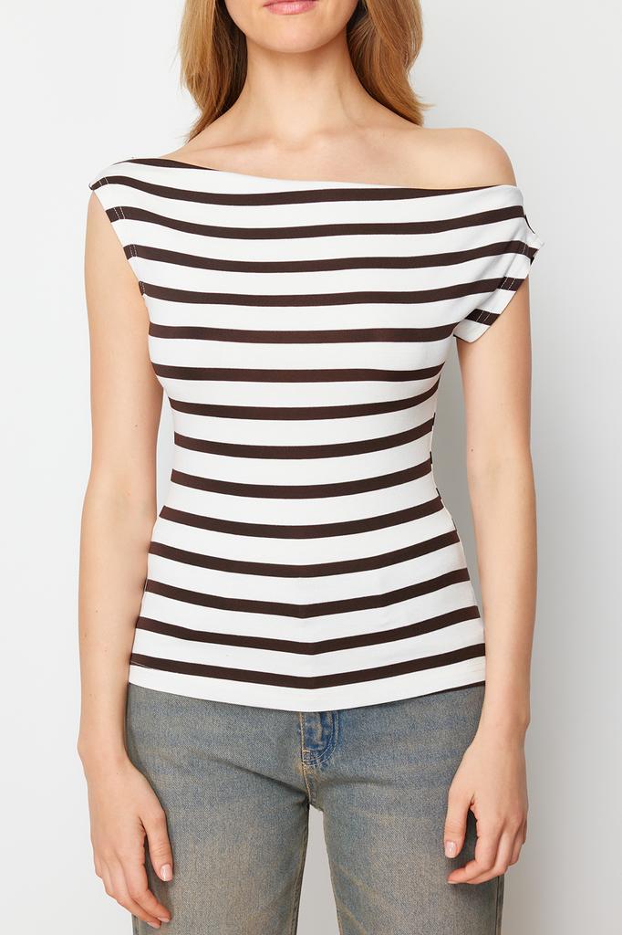 Женская модная новая блузка розового цвета с вырезом лодочкой, приталенная вискозная мягкая ткань, эластичная трикотажная блузка