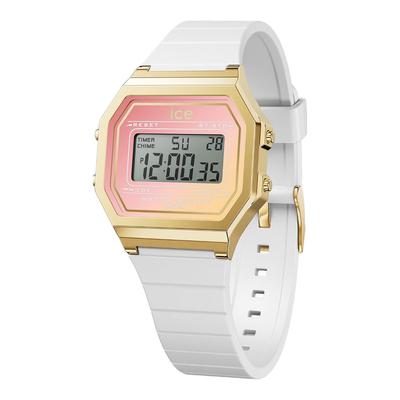 ICE WATCH Официально импортированные часы ICE digit retro sunset 32 мм силиконовый резиновый ремешок 022716 женские белые dreamscape