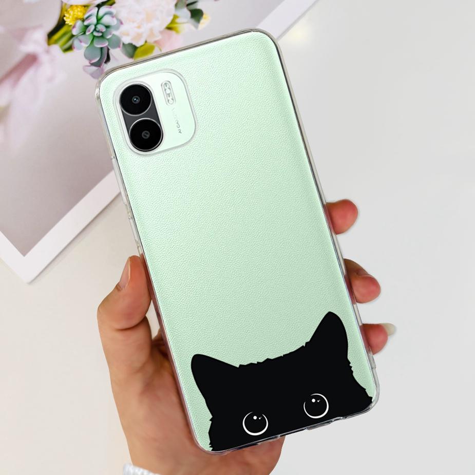 For Xiaomi Redmi A2 Case Redmi A2+ Cute Dinosaur Cartoon Back Cover Phone Cases For Redmi A2 Plus A2+ RedmiA2 Soft Fundas Bumper