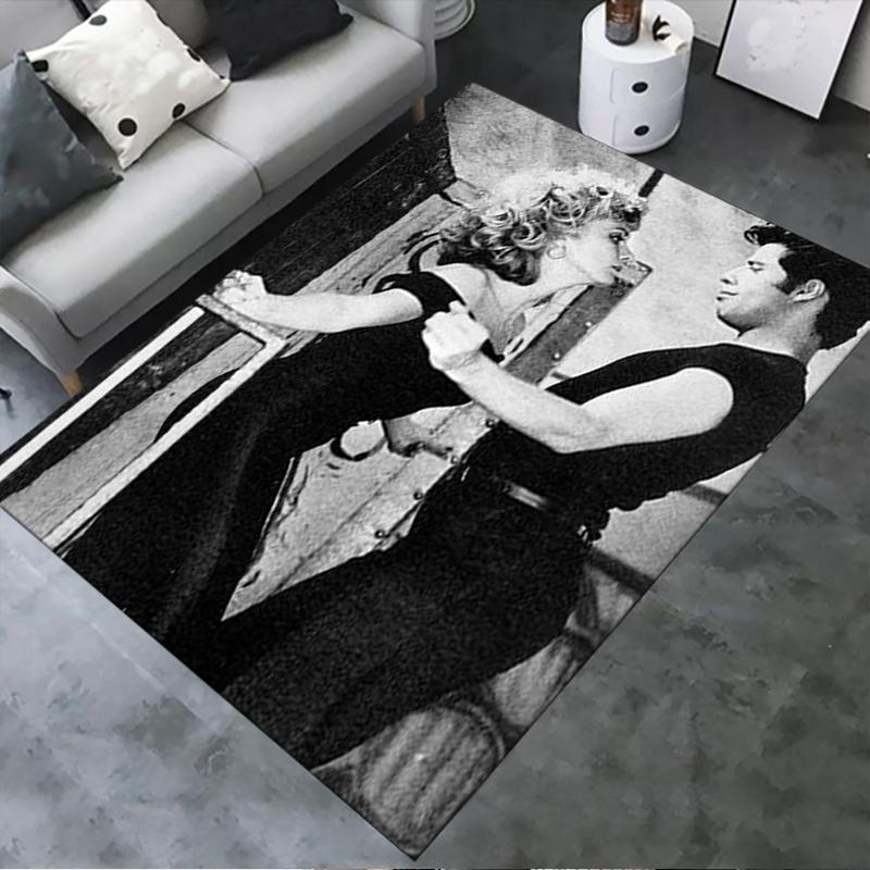 2026 NEW Grease Movie Carpet Rug for Living Room Bedroom Home Sofa Decoration,Kids play Non-slip Floor Mat