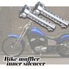 LapenseePIENSE Мотоцикл Внутренний глушитель Внутренний глушитель Универсальный глушитель Набор из 2 Длинных Коротких Ширина: 42/45/48/60мм (48мм)