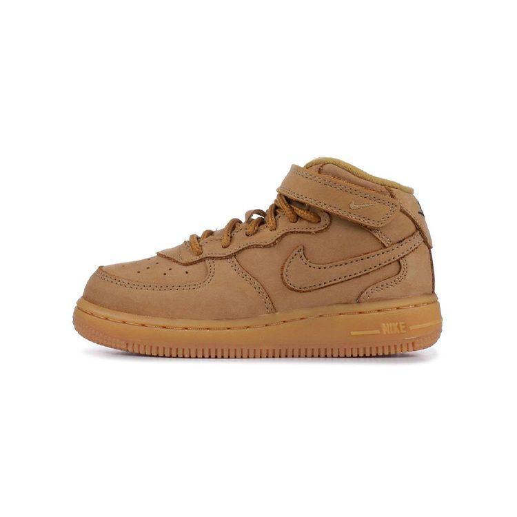 Nike Кроссовки Air Force 1 Mid для малышей, цвет Пшеничный, для младенцев и малышей AH0757-203