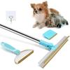 Набор для удаления шерсти домашних животных, ковровая щетка для удаления шерсти домашних животных, регулируемая длинная ручка, щетка для шерсти собак и кошек, многоразовое средство для удаления шерсти