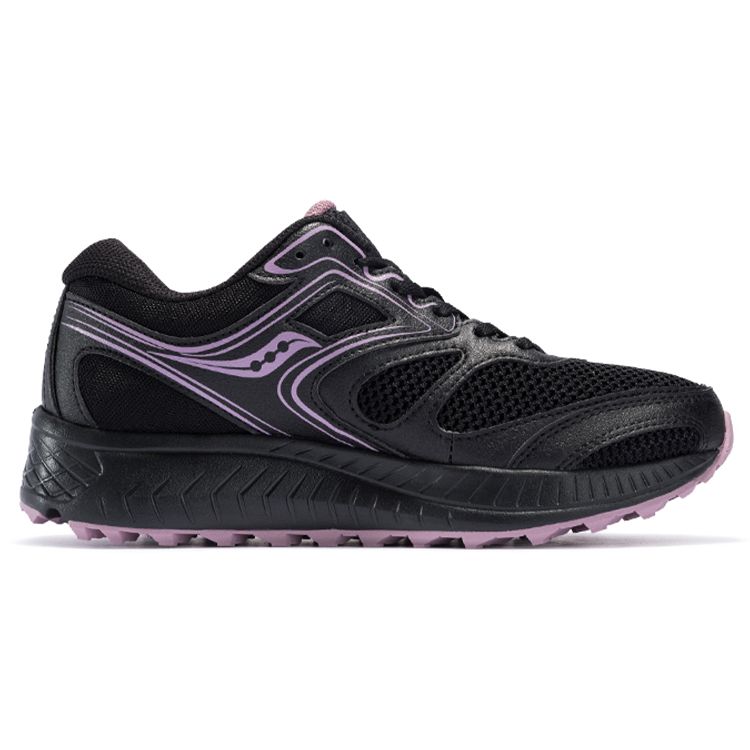 SAUCONY Cohesion 12 Кроссовки для трейлраннинга на открытом воздухе Женские кроссовки Черно-фиолетовые S10475-53