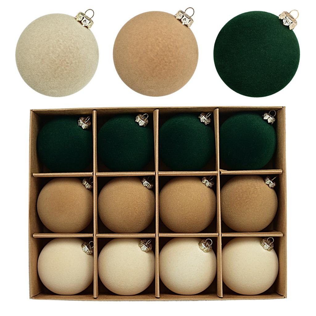 Felt Christmas Ornaments Set 2025 New Arrival Soft Balls Decorations for Christmas Tree Holiday Party Supplies