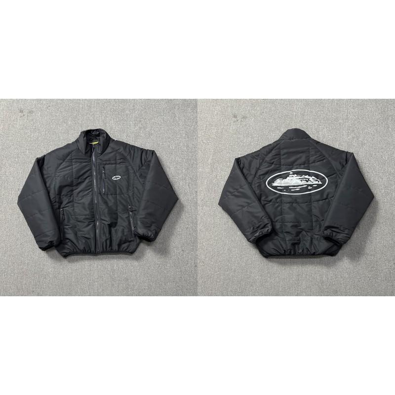 Corteiz Alcatraz Streetwear Padded Jacket Mens Winter Thick Warm Embroidered Casual Coat