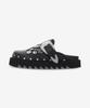 Toga [Toga Pulla] Eyelet Metal Sabo Slide - Black / Aj1058Black