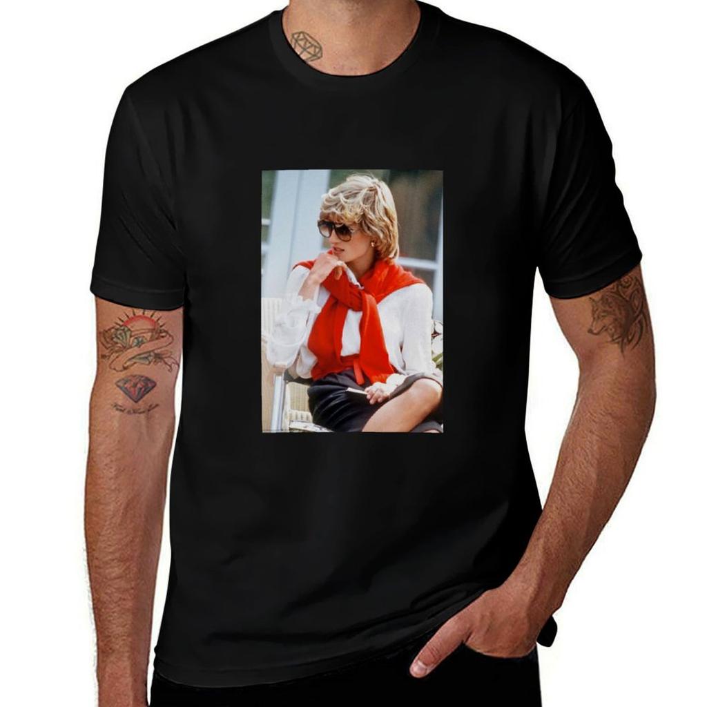 Princess Diana 1980s Tshirt Sports Casual Breathable Tee Shirt