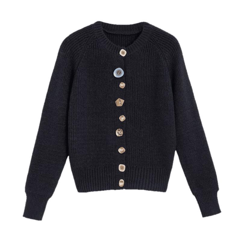 TonLion Women's Casual Button-Front Knit Cardigan