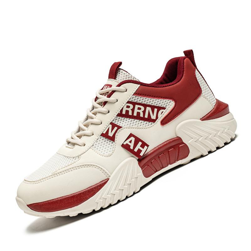New ModelLarge Size Men'S Shoes Spring Fashion Versatile Forrest Gump Casual Sports Shoes Mesh Breathable White Shoes Dad