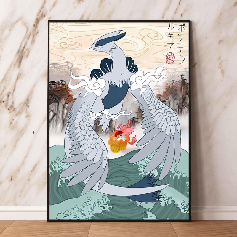 Japan Anime Pokemon Gyarados Classic Character Canvas Poster High Definition Images Home Living Room Wall Aesthetic Decorative