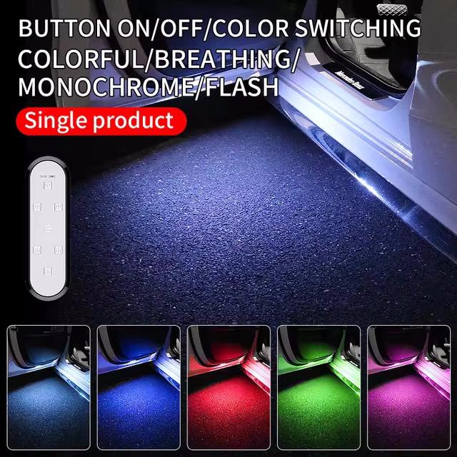 1/2 PCs Car Door Lights LED Welcome Light Magnetic Control USB Charging Auto Open Door Safe Anti-collision Emergency Signal Lamp