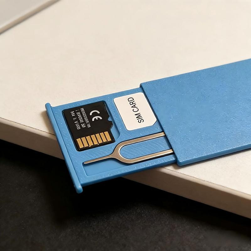 2 шт. Коробка для хранения SIM-карт Портативное безопасное хранение карт памяти телефона 2 слота для SIM-карт + 1 слот для карт + инструмент для извлечения + 1 слот для карты TF