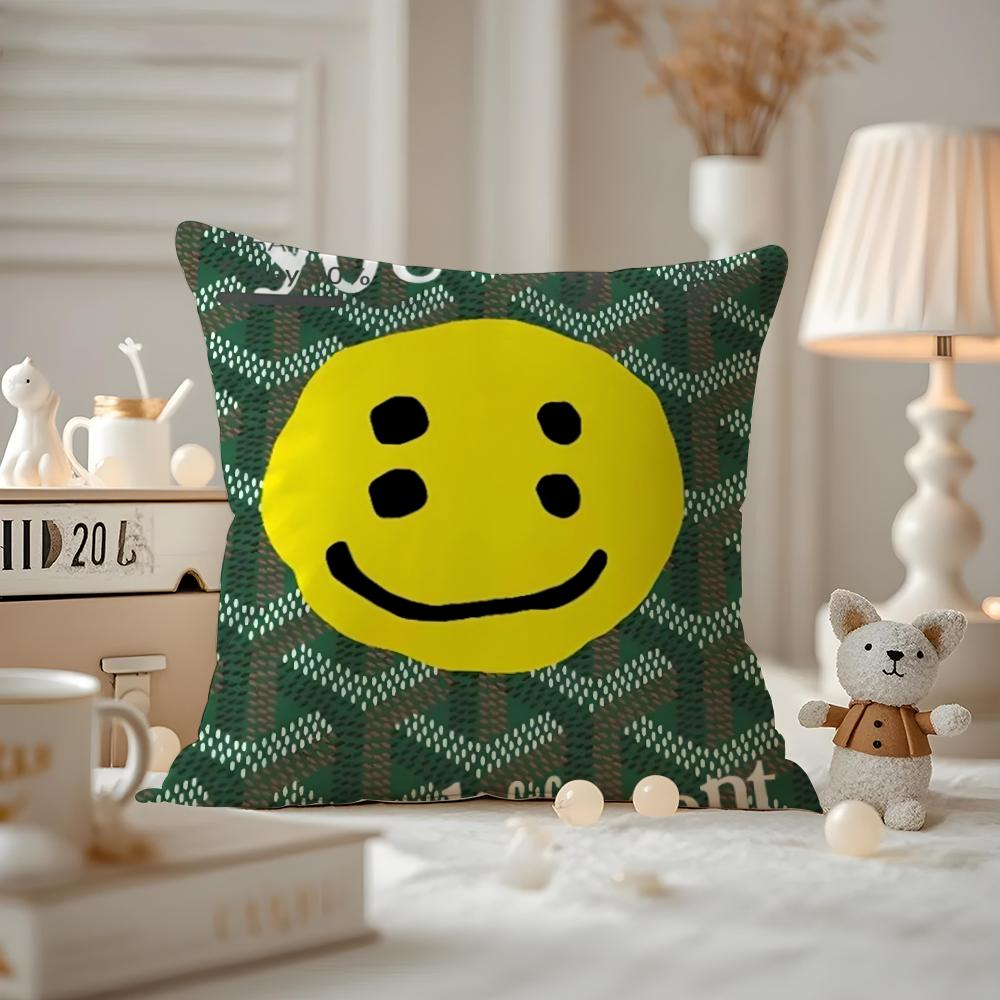 Роскошная наволочка для подушки Luxury Smile C-Cpfm, защита от пылевых клещей, невидимая молния, шелковистая короткошерстная наволочка для диванной подушки