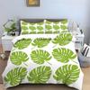 Тропические листья Пододеяльник Твин Кинг Узор пальмовых листьев Комплект постельного белья для комнаты мальчика девочки Ботанический Чехол для одеяла с листьями монстеры