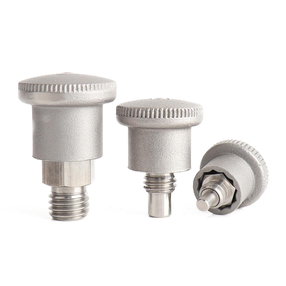 1PC M8~M16 Coarse Thread Indexing Plungers with Spring Screw And Lock Pin Good Quality Position/Return Type Locating Plunger